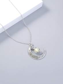 Nooxian 夜光吊墜項鍊 - 銀色 - 查看 1