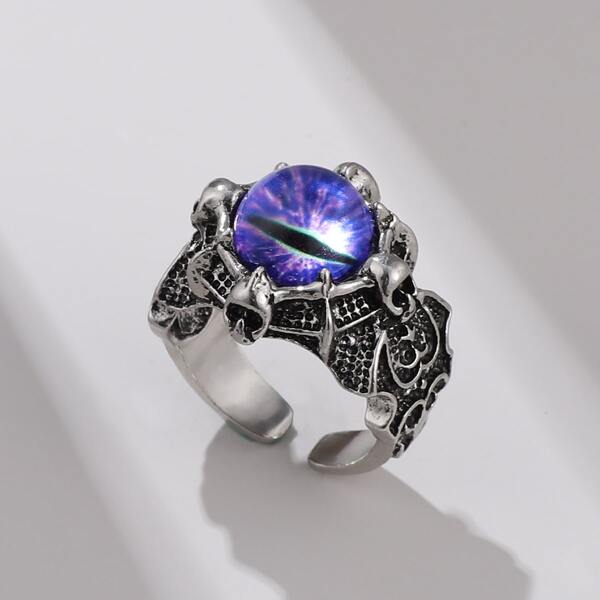 

Textured Metal Cuff Ring, Multicolor