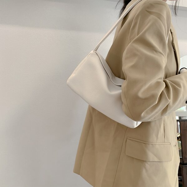 

Minimalist Baguette Bag, White