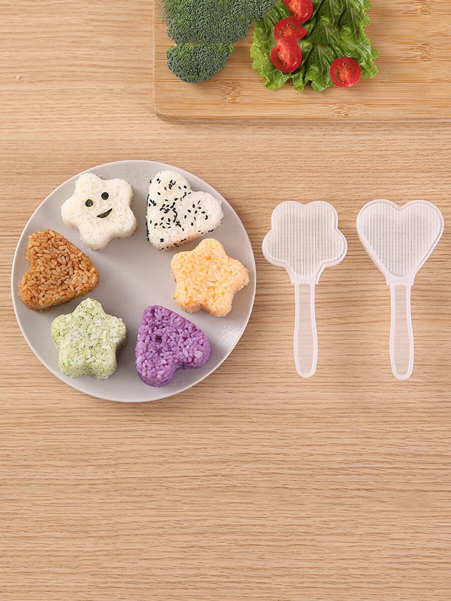 2pcs Rice Ball Mold - Clear - View 1