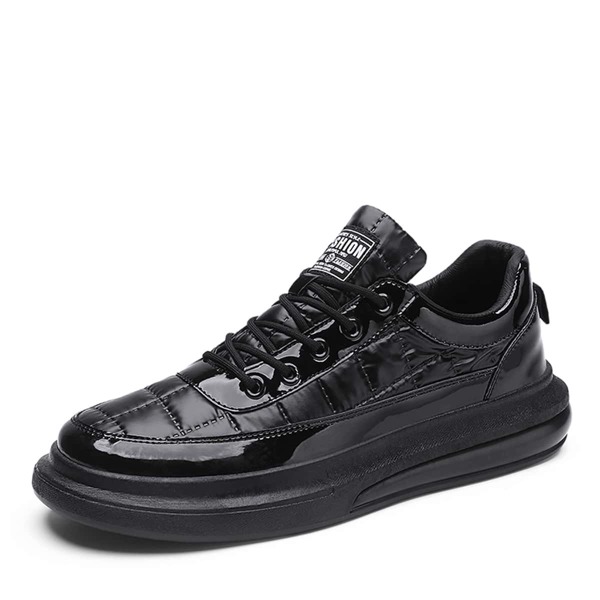 

Men Lace-up Front Low Top Sneakers, Black