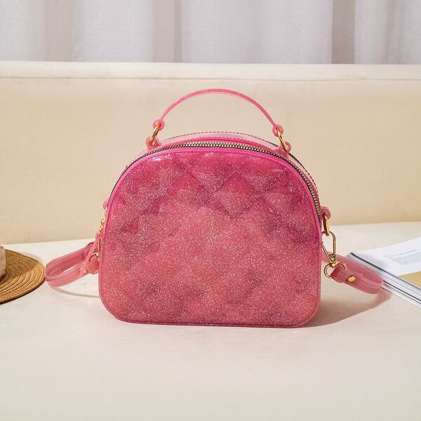 

Minimalist Glitter Novelty Bag, Hot pink