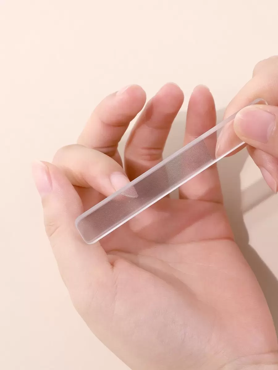 1pc Glass Nail File, Nail File, Glass Nail File, Fingernail Files For