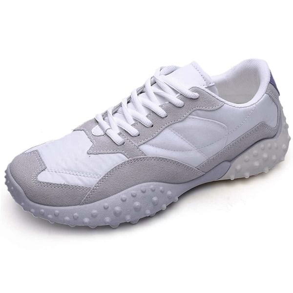 

Men Lace-up Front Two Tone Sneakers, White