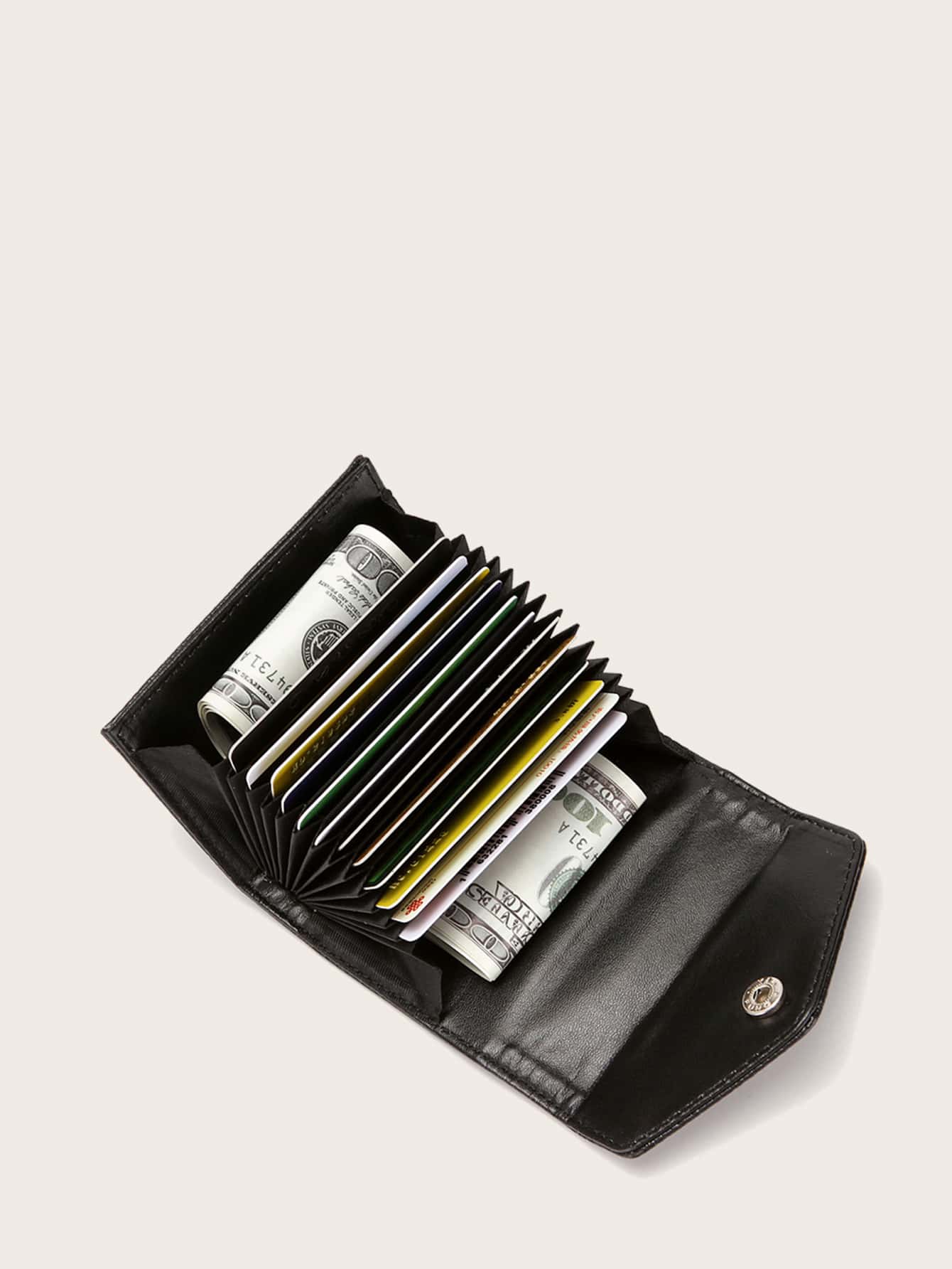 CUIKCA Men Minimalist Card Holder - Black - View 1