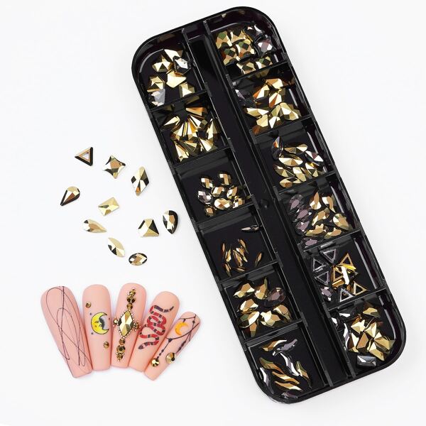

1box Nail Art Decoration, Gold