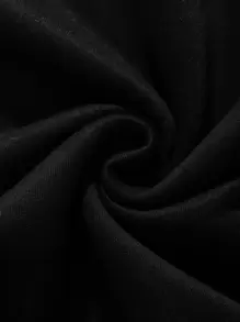 SHEIN EZwear 卡通臉圖案加絨內裏運動衫