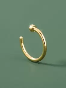 幾何裝飾鼻環 - 金黃色 - 查看 3
