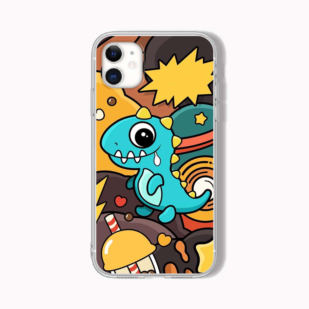 

Dinosaur Pattern Phone Case, Multicolor
