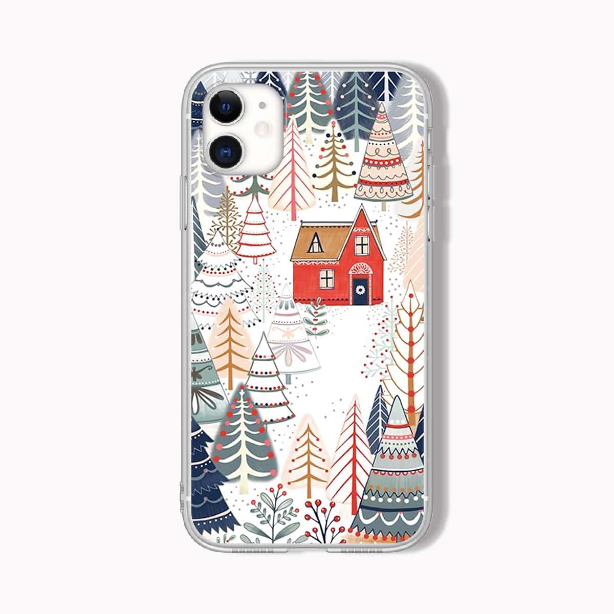 

Christmas Tree Pattern Phone Case, Multicolor