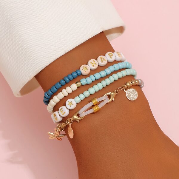 

Random Beaded Bracelet, Multicolor