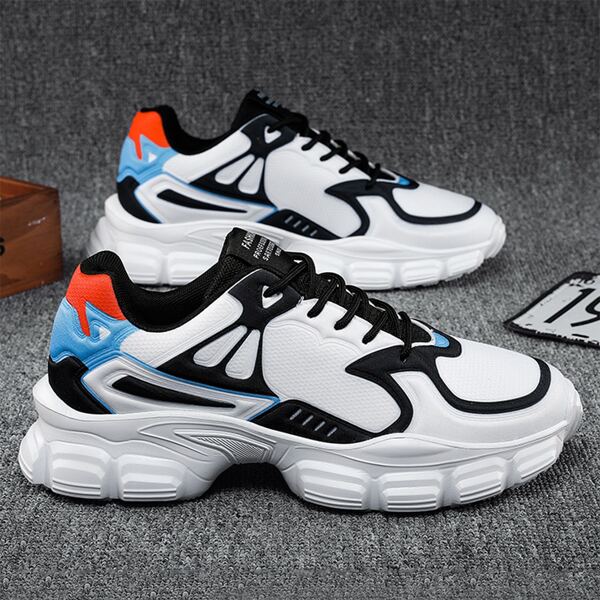 

Men Lace Up Front Chunky Sneakers, Multicolor