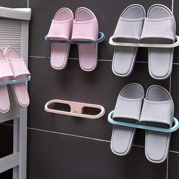 

1pc Wall-Mounted Random Color Shoe Storage Rack, Multicolor