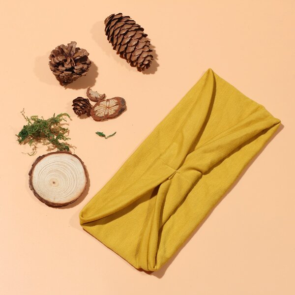 

Solid Hair Band, Yellow