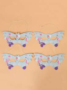 6pcs Mermaid Print Party Eye Cover - Multicolor - View 1