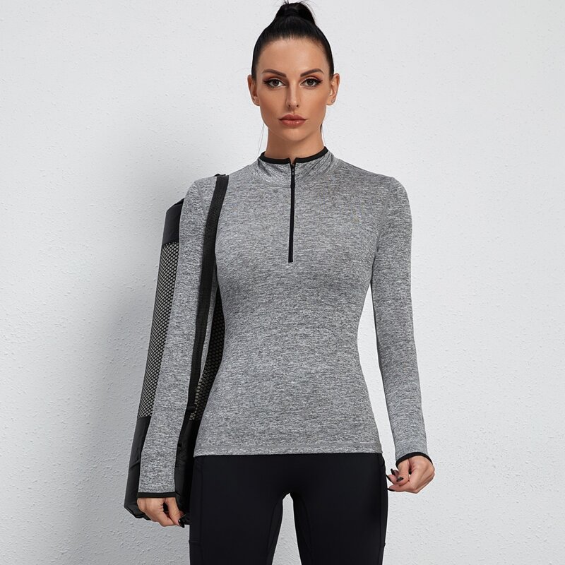 

Absorbs Sweat Breathable Sports Sweatshirt, Grey