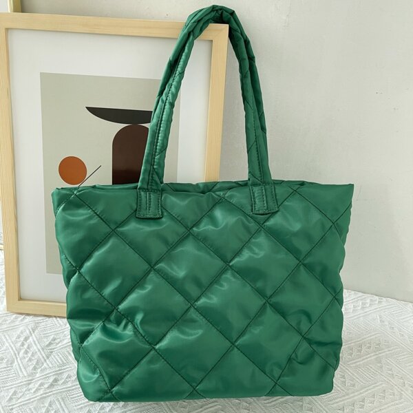 

Minimalist Textured Tote Bag, Green