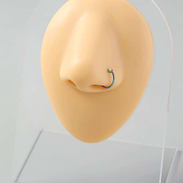 

Zircon Decor Nose Ring, Multicolor