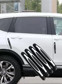 4pcs Car Anti-collision Sticker - Black - View 1