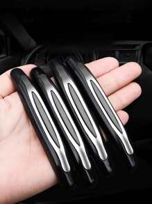 4pcs Car Anti-collision Sticker - Black - View 3