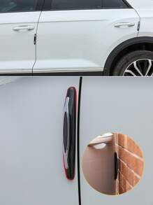 4pcs Car Anti-collision Sticker - Black - View 4