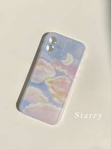Moon & Clouds Phone Case - Multicolor - View 4