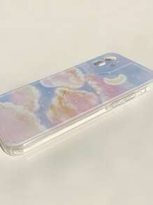 Moon & Clouds Phone Case - Multicolor - View 5
