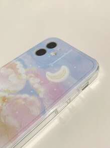 Moon & Clouds Phone Case - Multicolor - View 7