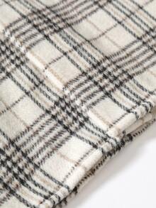 Manfinity Áo khoác Nam Túi Nút phía trước Sọc ca rô Giải trí - Nhiều màu - Xem 4