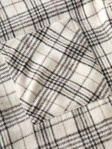 Manfinity Áo khoác Nam Túi Nút phía trước Sọc ca rô Giải trí - Nhiều màu - Xem 5