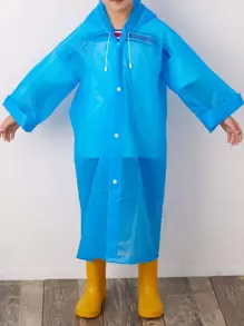 1pc Random Color Kids Raincoat - Multicolor - View 1