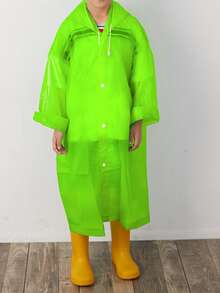 1pc Random Color Kids Raincoat - Multicolor - View 2