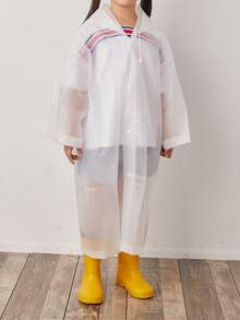 1pc Random Color Kids Raincoat - Multicolor - View 6