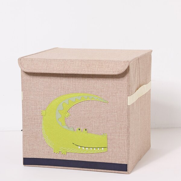 

Crocodile Print Clothes Storage Box, Khaki