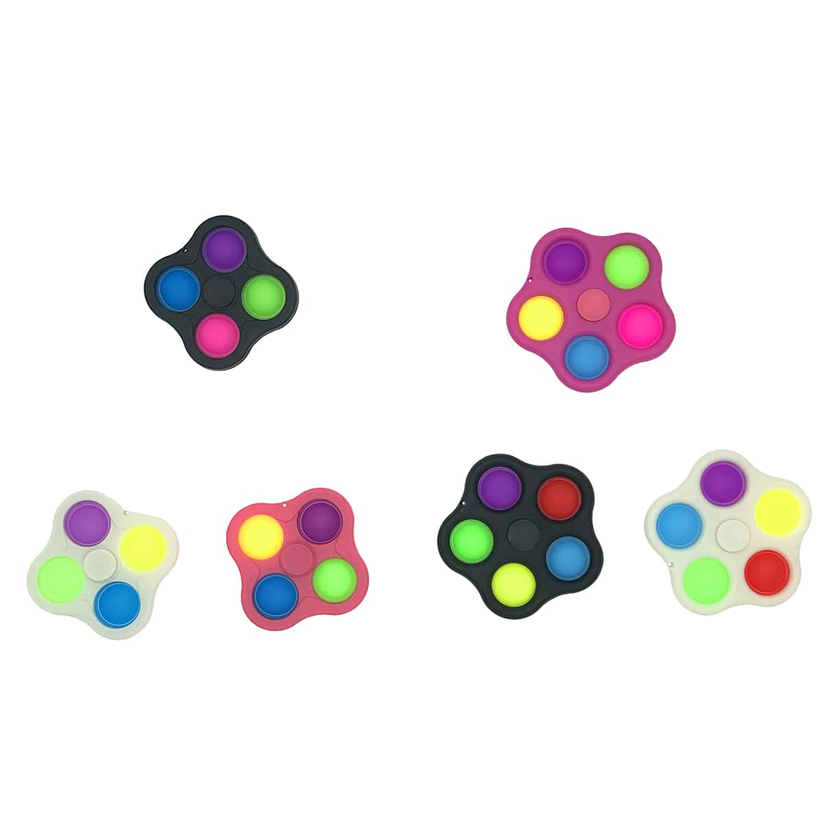 

2pcs Random Push Pop Bubble, Multicolor