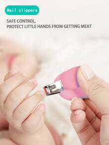 Set de 5 piezas para el cuidado de las uñas del bebé - Rosa - Ver 4