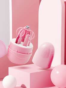 Set de 5 piezas para el cuidado de las uñas del bebé - Rosa - Ver 6