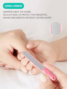 Set de 5 piezas para el cuidado de las uñas del bebé - Rosa - Ver 7