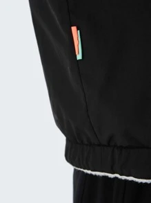 男士拉鏈開襟山圖案兩面可穿泰迪夾克 - 彩色 - 查看 4