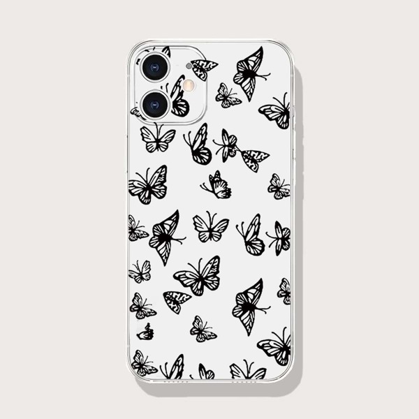 

Butterfly Pattern Clear Phone Case