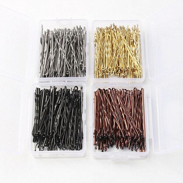 

400pcs Simple Bobby Pin, Multicolor