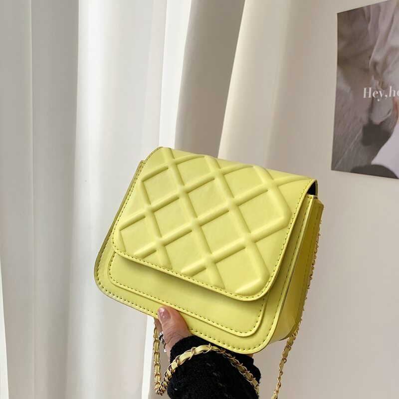 

Flap Crossbody Bag, Yellow