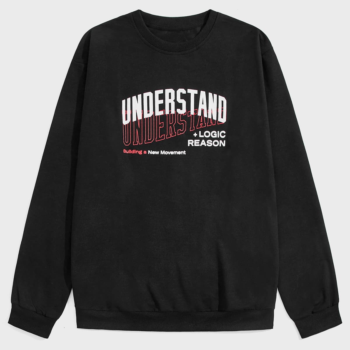 

Guys Letter Sweatshirt, Black
