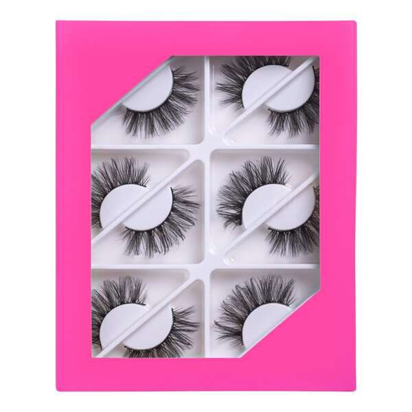 

6pairs Volumized False Eyelashes, Black