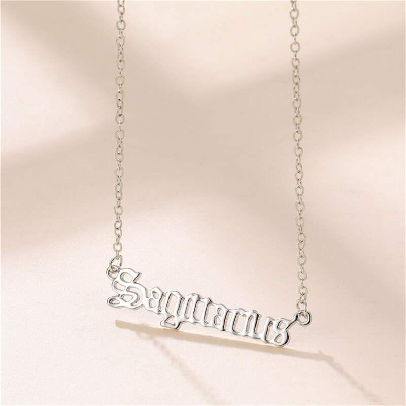 

Constellation Design Chain Necklace, Silver
