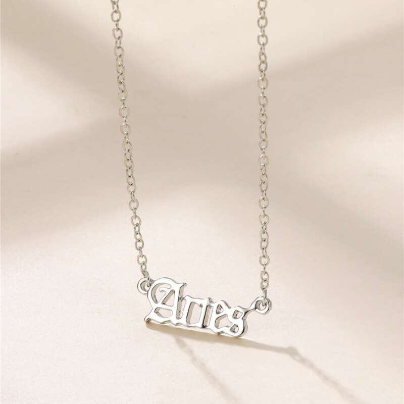 

Constellation Design Chain Necklace, Silver