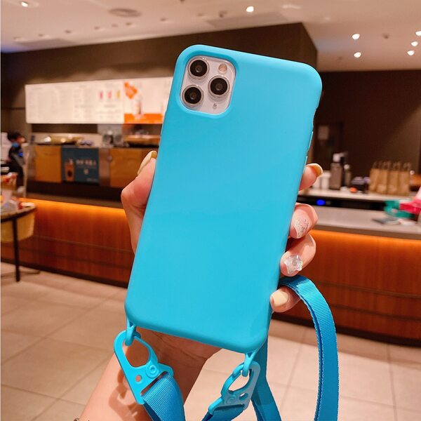 

Plain Phone Case With Lanyard, Blue