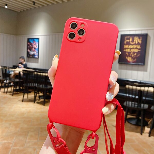 

Plain Phone Case With Lanyard, Red