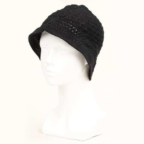 

Hollow Out Bucket Hat, Black