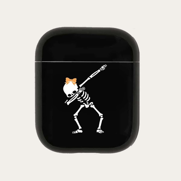 

Skeleton Pattern Case For Airpods, Black